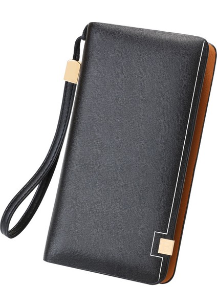 Yeni Stil Fermuarlı El Çantası Sert Deri Cep Telefonu Çantası Erkek Cüzdanı (Yurt Dışından) fiyatları