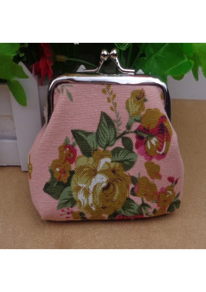 Yaratıcı Demir Klip Kanvas Madeni Para Cüzdanı Para Para Çantası (Yurt Dışından)