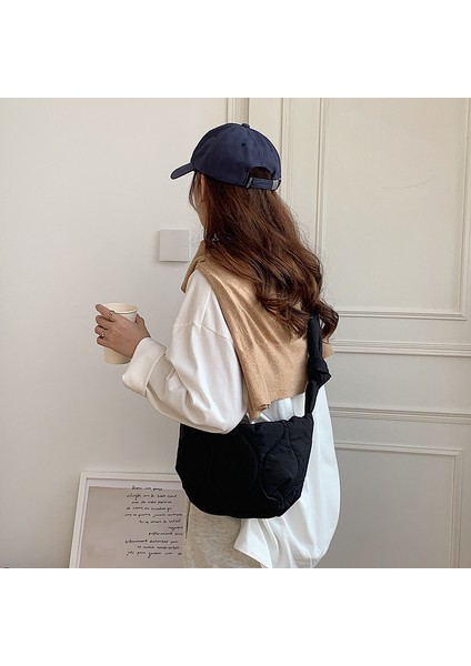 Moda Koltuk Altı Messenger Çanta Günlük Naylon Hamur Torbası (Yurt Dışından)