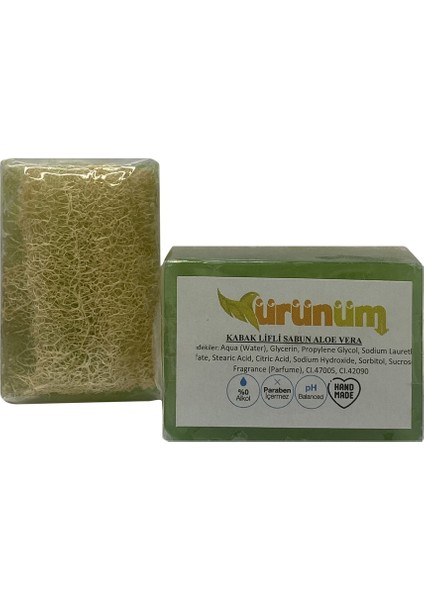 Ürünüm Aktar Kabak Lifli Gliserinli Sabun Aloe Vera 100 gr