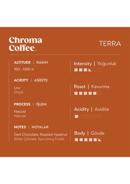 Chroma Coffee Terra 10 Adet Nespresso Uyumlu Kapsül Kahve