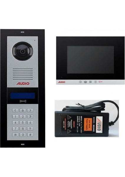 3002 9 Daire Görüntülü Şifreli Diafon Sistemi 4.3''