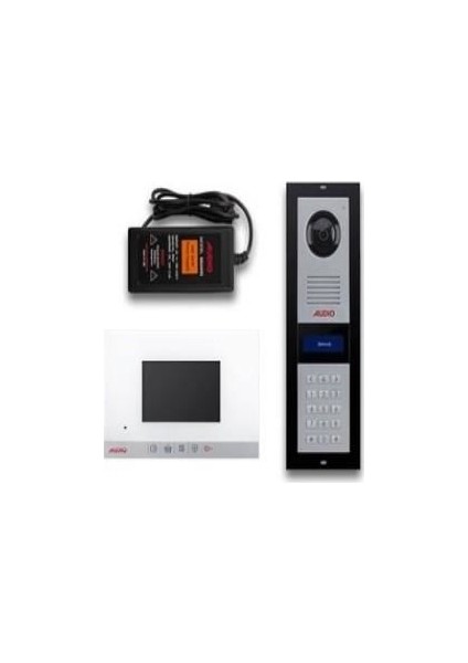 3002 3 Daire Görüntülü Şifreli Diafon Sistemi 4.3''