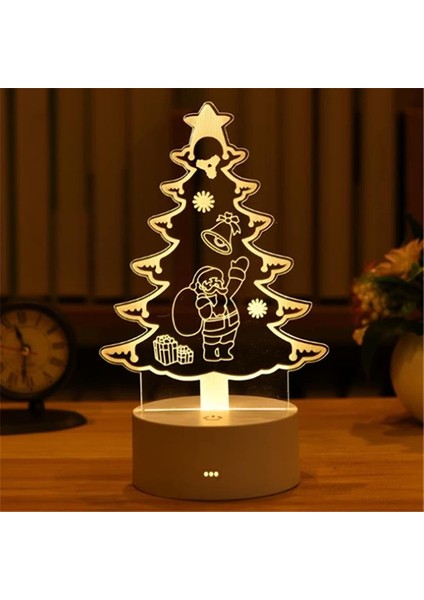 Adet Romantik Aşk 3D Akrilik Ev Için LED Lamba Çocuk Gece Lambası Masa Lambası Doğum Günü Partisi Dekoru Sevgililer Günü Başucu Lambası (Renk: USB Sıcak Beyaz, Renk Yayan: Tek Boyn (Yurt Dışından)