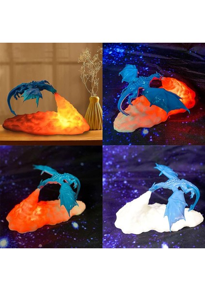 Ateş Soluyan Ejderha Lambası, Ateş Ejderhası Lambası, 3D Ejderha Işığı, Yetişkinler Için Ejderha Lambaları, Yatak Odaları Için Ejderha Gece Lambası, Masa Ejderhası Hediyesi, LED Iş (Yurt Dışından)