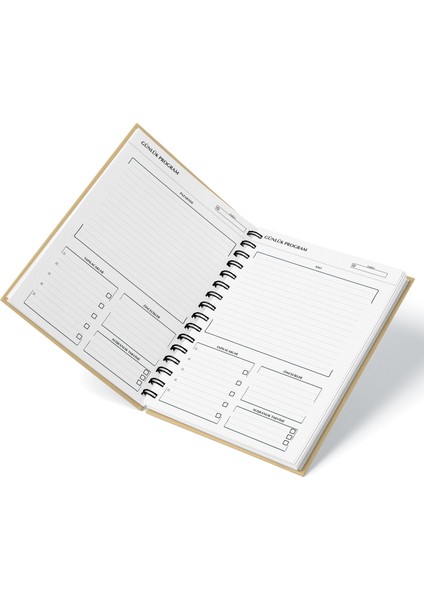 Deep Notebook Süresiz Planlayıcı Ajanda A5 Spiralli Geyik Maskot Tasarımı