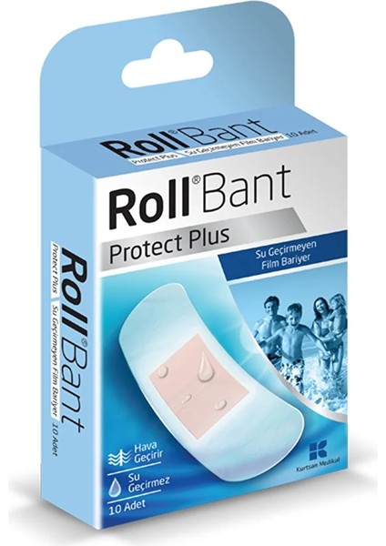 Bant Protect Plus Su Geçirmeyen Film Bariyer Yarabandı 10'lu - 2 Kutu