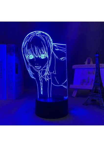 3D LED Illüzyon Işığı, Akrilik 3D Dekoratif Ortam Pencere Işığı, 3D Dışa Aktarma Gece Lambası Kısılabilir 3D LED Gece Lambası Anime Elektrikli Testere Adam Wrangler Yatak Odası Dek (Yurt Dışından) modelleri