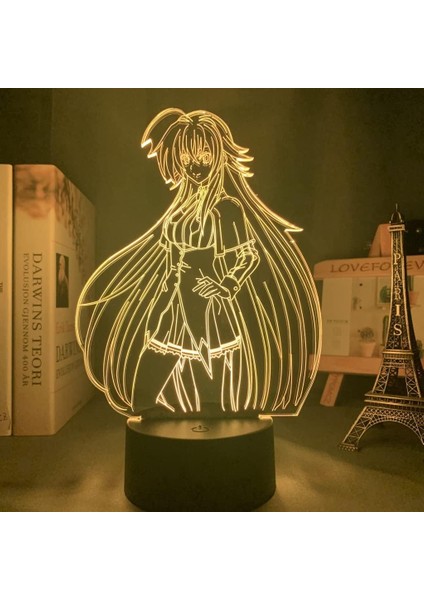 3D Illüzyon Işığı 3D Gece Lambası Erkek Adam 3D Illüzyon Işığı Küçük Kız Gece Lambası Anime 3D Işık Lise Dxd Rias Gri Mory Yatak Odası Dekorasyonu Gece Lambası Briss Günü Hediye Od (Yurt Dışından) fiyatları