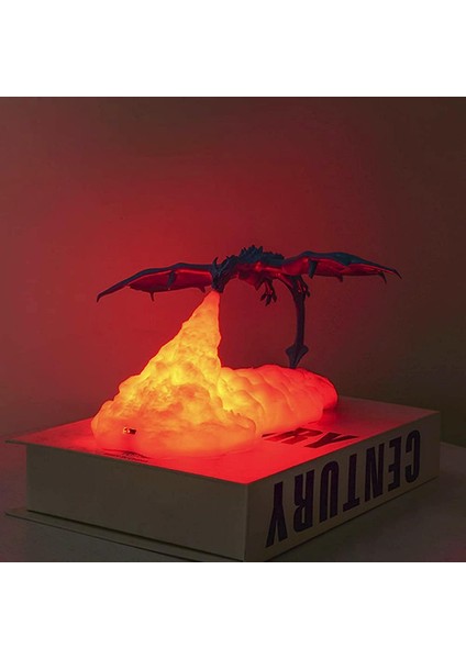 Fire Dragon Lambaları, 3D Baskılı Volcano Dragon Lambaları Gece Lambası Ay Işığı, 1000MAH USB Şarj Edilebilir, Yatak Odası Ofis Için Masaüstü Lambası, Çocuklar Için Noel Doğum Günü (Yurt Dışından) fiyatları