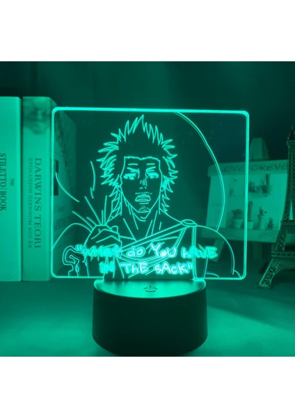 Anime Siyah Yonca Figürü 3D Gece Lambası Çocuk Hayranları Için, Uzaktan Kumanda ile Değişen 16 Renk, Çocuk Odası Dekoru, Yami Figürü Manga Illusion LED Oyuncak Lamba Kız Erkek Noel (Yurt Dışından) modelleri