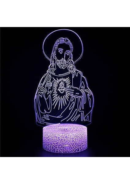 Çocuklar Hayranları Için Isa Figürü 3D Gece Işığı, Uzaktan Kumanda ile Değişen 16 Renk, Çocuk Odası Dekoru, Şekil Manga Illusion LED Oyuncak Lamba Kız Erkek Çocuklar Için Noel Hedi (Yurt Dışından)