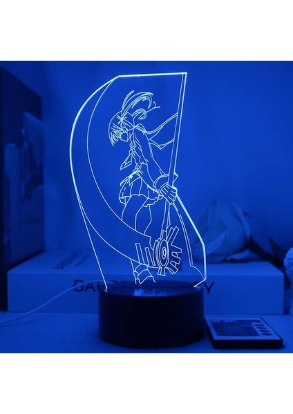 Testere Adam Hayranları Için 3D Gece Lambası-Optik Illüzyon LED Işıklar Uzaktan Kumanda ile 16 Renk Değişimi, Akı Hayakawa Anime Figürü Oyuncak Lamba Çocuklar Için Noel Hediyesi (S (Yurt Dışından) modelleri