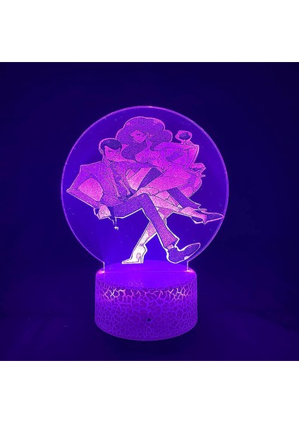 Anime 3D Resim Lambası Yatak Odası Için LED Gece Lambası Illusion Masa Lambası Çocuklar Için Manga Hediyesi Doğum Günü Ev Dekorasyonu Işık, Uzaktan Kumandalı A-7 Renk (Renk: Uzakta (Yurt Dışından)