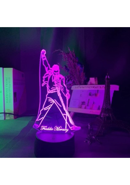 Çocuklar Hayranları Için Prens Figürü 3D Gece Işığı, Uzaktan Kumanda ile Değişen 16 Renk, Çocuk Odası Dekoru, Şekil Manga Illusion LED Oyuncak Lamba Kız Erkek Çocuklar Için Noel He (Yurt Dışından)