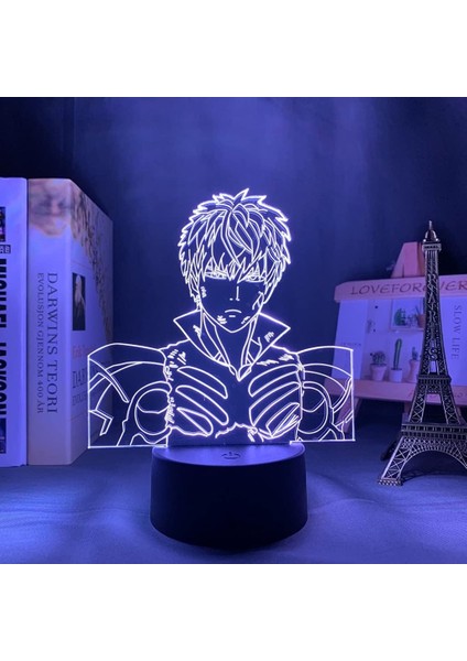 Anime One Punch Man Figürü 3D Gece Lambası Çocuk Hayranları Için, Uzaktan Kumanda ile Değişen 16 Renk, Çocuk Odası Dekoru, Şekil Manga Illusion LED Oyuncak Lamba Kız Erkek Noel Hed (Yurt Dışından) fiyatları