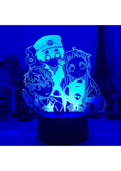 Hayranları Için Anime Tuvalet Bağlı 3D Gece Lambası 16 Renk Dekor Illusion Uzaktan Kumandalı LED Lamba, Manga Tuvalet Bağlı Şekil Noel Hediyesi Oyuncaklar Çocuklar/erkekler (Tuvale (Yurt Dışından)