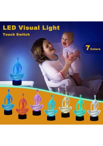 LED Görsel Işıklar, Lamba USB Hediye Masa Yatak Odası Akrilik Sıcak Masa LED Gece 3D Işık Dekoru Beyaz LED Işık Sıcak Beyaz Dize Işıklar Iç Mekan (Beyaz, Tek Boyut) (Yurt Dışından) fiyatları