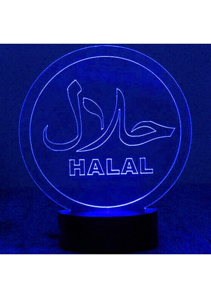 3D Müslüman Allah Gece Lambası LED Dokunmatik Anahtar Dekor Masa Masası Optik Illüzyon Lambaları 7 Renk Değiştiren Işıklar LED Masa Lambası Noel Ev Aşk Doğum Günü Çocuklar Çocuklar (Yurt Dışından) fiyatları