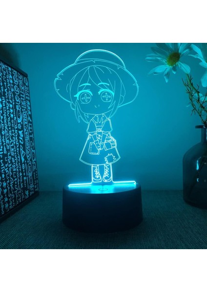 Anime Identity V Şekil 3D Gece Lambası Çocuk Hayranları Için, Uzaktan Kumanda ile Değişen 16 Renk, Çocuk Odası Dekoru, Şekil Manga Illusion LED Oyuncak Lamba Kız Erkek Çocuklar Içi (Yurt Dışından)