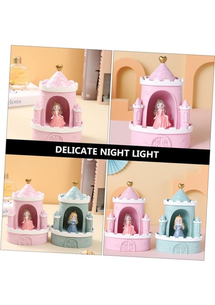 Kale Yıldız Işıkları LED Akülü Masa Lambası Çocuk Odası Için Gece Işıkları Kablosuz Gece Lambası USB Gece Lambası Gece Lambası Prenses Heykel Yatak Odası Lambası Süsleme Sevimli Ge (Yurt Dışından) fiyatları