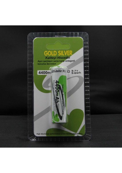18650 4400 Mah Şarjlı Pil 2 Adet