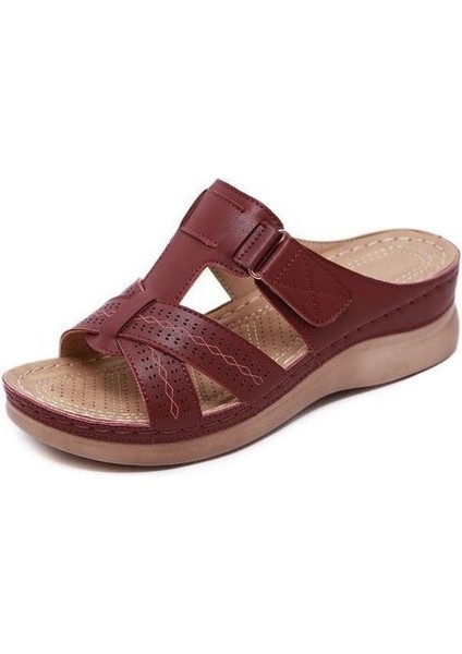 Kadın Dolgu Gelişmiş Ortopedik Burnu Açık Sandalet (Yurt Dışından)