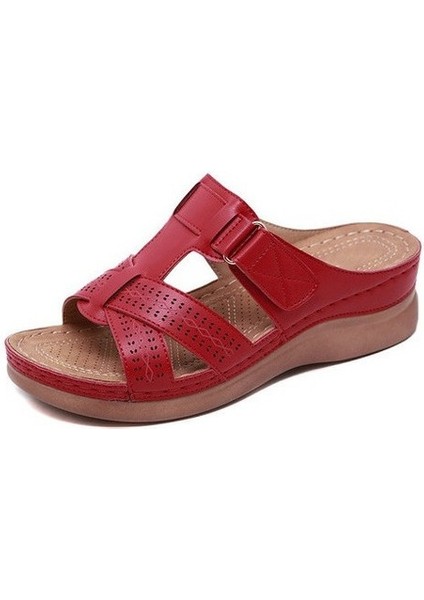 Kadın Dolgu Gelişmiş Ortopedik Burnu Açık Sandalet (Yurt Dışından)
