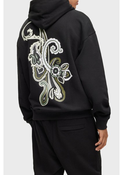 % 100 Pamuk Relaxed Fit Kanguru Cepli Kapüşonlu Sweat Erkek Sweat 50494559 001 fiyatları