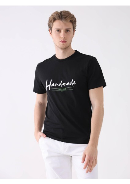 Siyah Erkek Regular Fit O Yaka Tshirt fiyatları