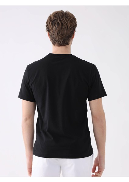 Siyah Erkek Regular Fit O Yaka Tshirt indirimleri