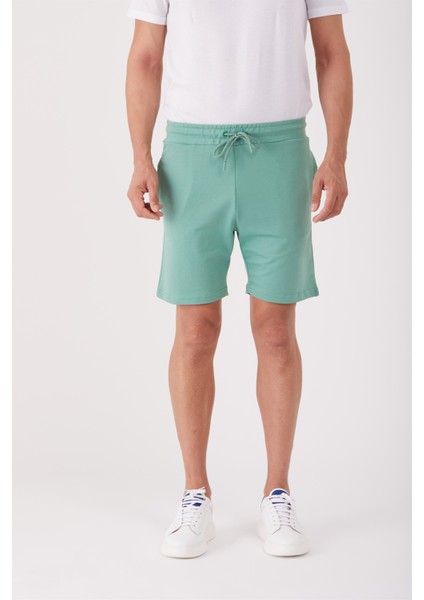 Mint Yeşili Erkek Regular Fit Short