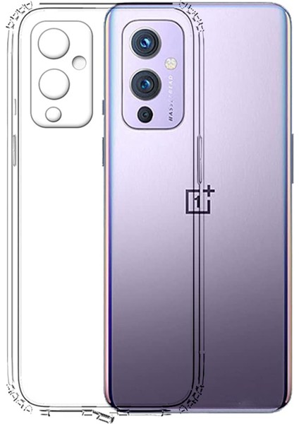 Oneplus 9 ile Uyumlu Kapak Kamera Korumalı Tıpalı Şeffaf Silikon Kılıf