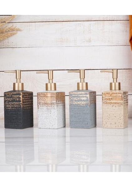 5064 Seramik Sıvı Sabunluk Siyah