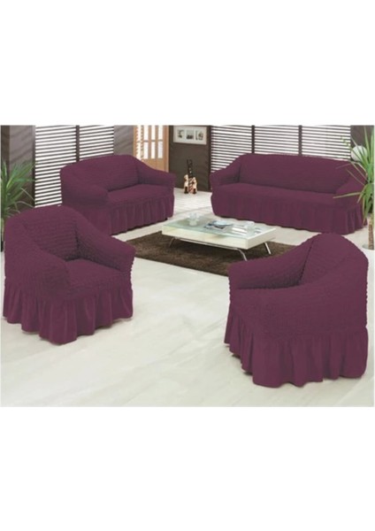 Mürdüm Home Bürümcük Maxi Koltuk Örtüsü Takımı
