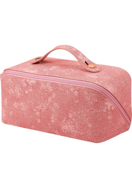 Saplı ve Ayırıcılı Büyük Kapasiteli Seyahat Kozmetik Çantası, D (Yurt Dışından)