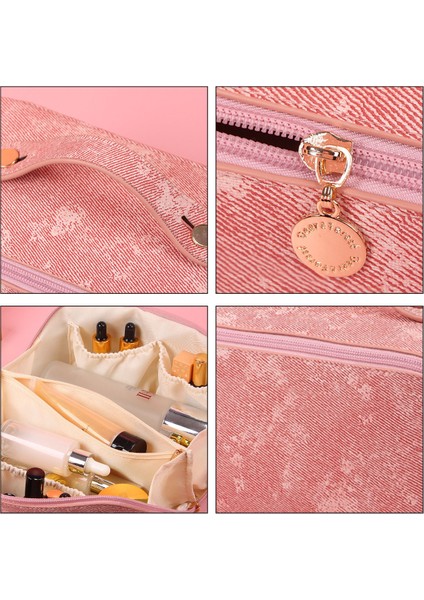 Saplı ve Ayırıcılı Büyük Kapasiteli Seyahat Kozmetik Çantası, D (Yurt Dışından) modelleri