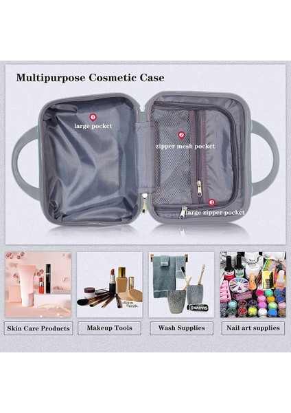 Makeup Travel Case - Sert Kozmetik Düzenleyici (Yurt Dışından)
