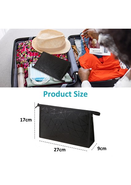 Pu Su Geçirmez Elmas Kozmetik Çantası El Makyaj Saklama Çantası B (Yurt Dışından) fiyatları