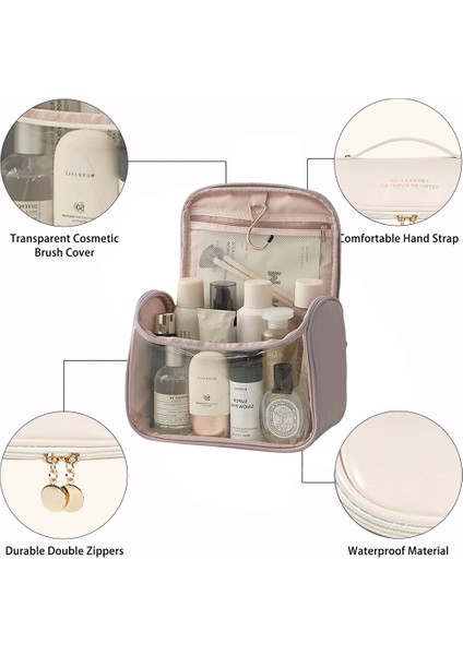 Şeffaf Kancalı Kozmetik Çantası Büyük Kapasiteli Taşıma Çantası, C (Yurt Dışından) modelleri