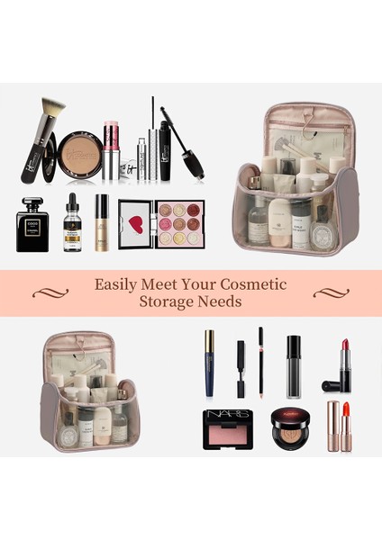 Şeffaf Kancalı Kozmetik Çantası Büyük Kapasiteli Taşıma Çantası, C (Yurt Dışından) fırsatları