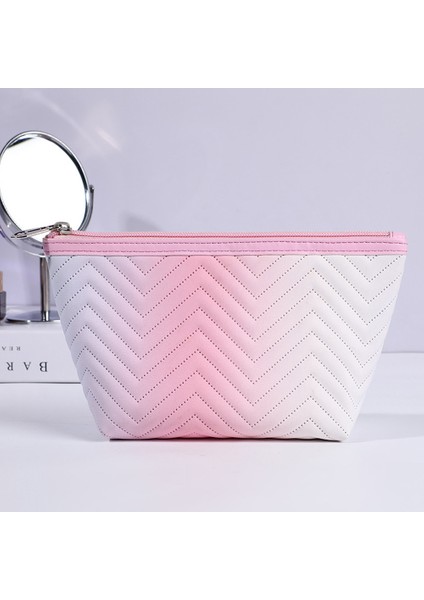 Kadın Çizgili Kademeli Renkli Makyaj Saklama Çantası (Yurt Dışından) fırsatları