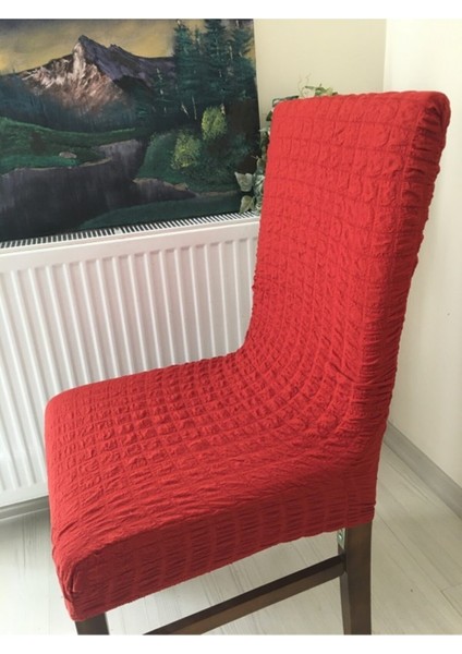 Kremit Likralı Bürümcük Sandalye Örtüsü fiyatları