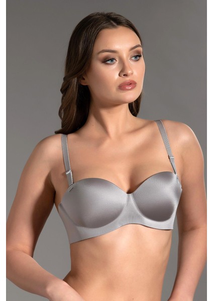 Destekli Lazer Soft Kap Straplez C16055 Gri fiyatları