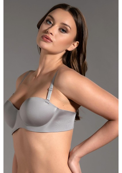 Desteksiz Lazer Soft Kap Straplez C16050 Gri modelleri