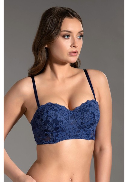 Destekli Straplez Büstiyer C15120 Indigo fiyatları