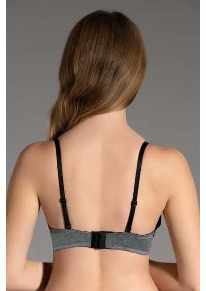 Deteksiz Straplez Sütyen C18170 Gri Melanj modelleri