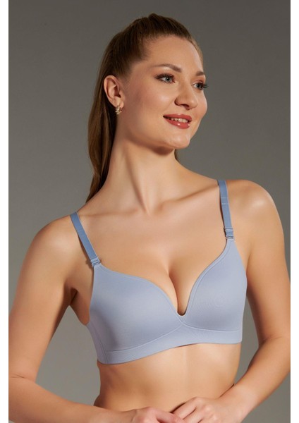 Balensiz Lazer Dikişsiz Kaplı Sütyen C26145 Açık Mavi fiyatları