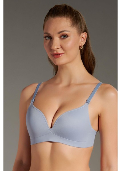 Balensiz Lazer Dikişsiz Kaplı Sütyen C26145 Açık Mavi modelleri