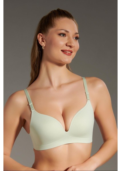 Balensiz Lazer Dikişsiz Kaplı Sütyen C26145 Açık Yeşil fiyatları